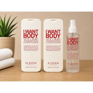ELEVEN Australia I WANT BODY Volume Conditioner *2 Texture Spray Bundle
